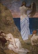 unga flicko vid havet Pierre Puvis de Chavannes